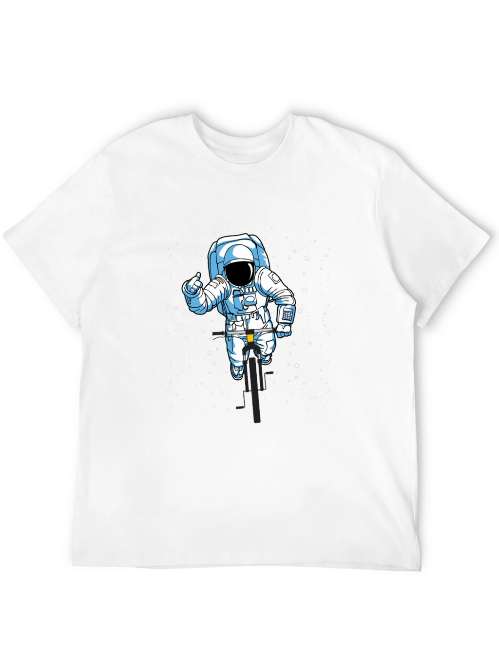 Astronaut Biker T-Shirt - Space Ride Tee