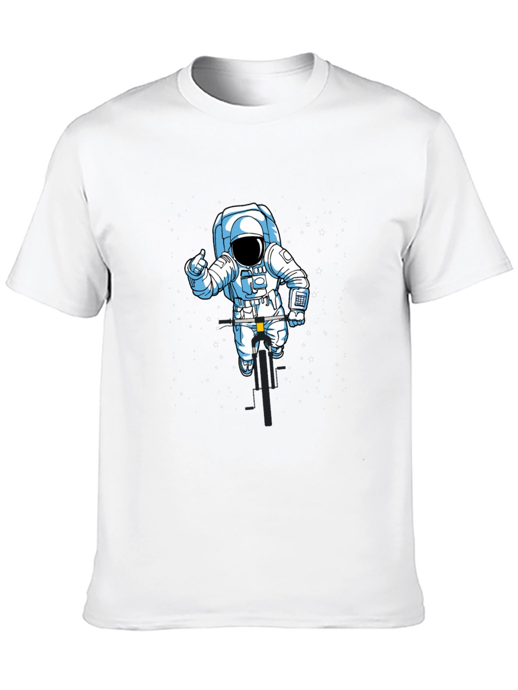 Astronaut Biker T-Shirt - Space Ride Tee