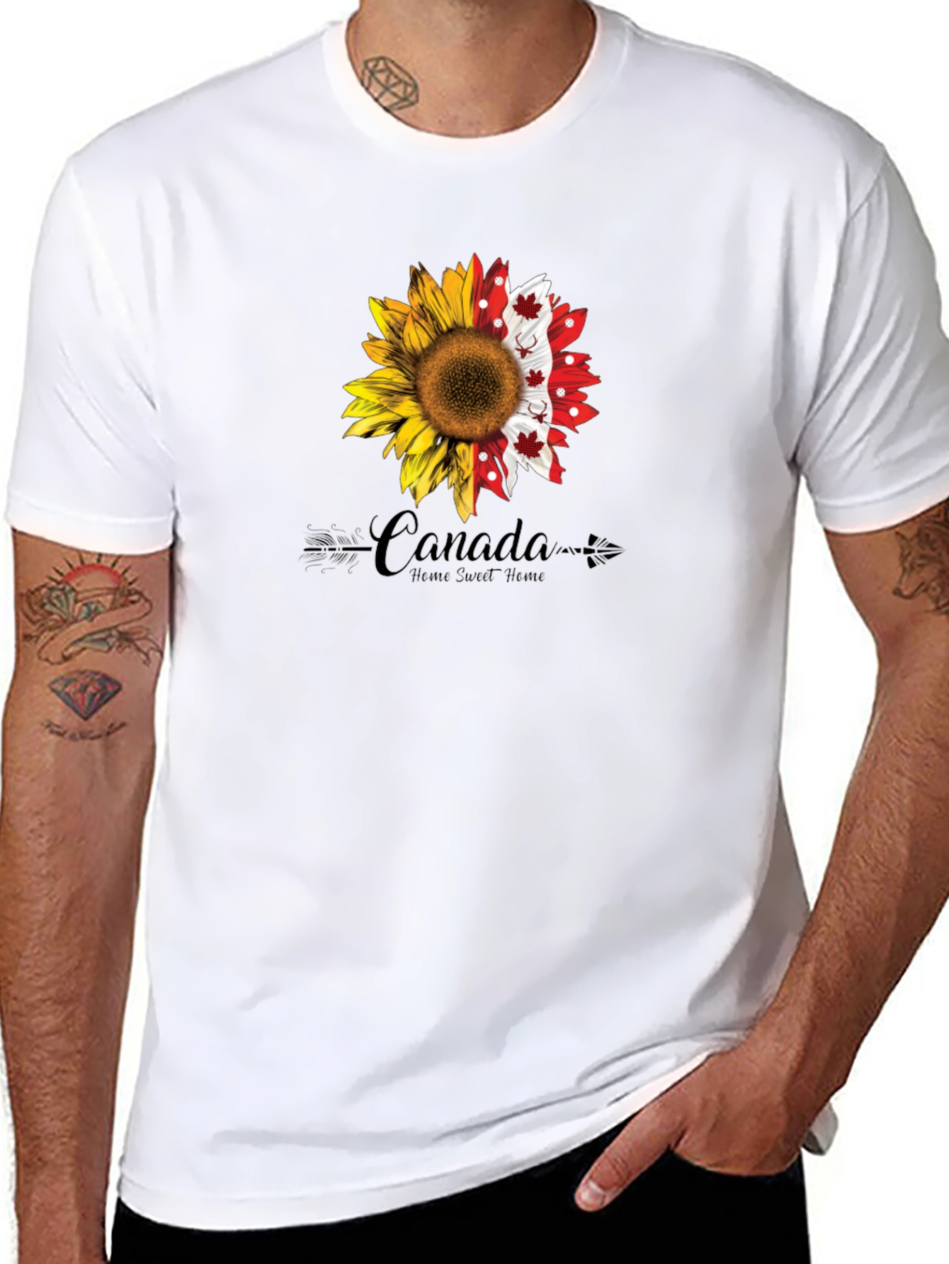 Canada Sunflower Graphic Tee
