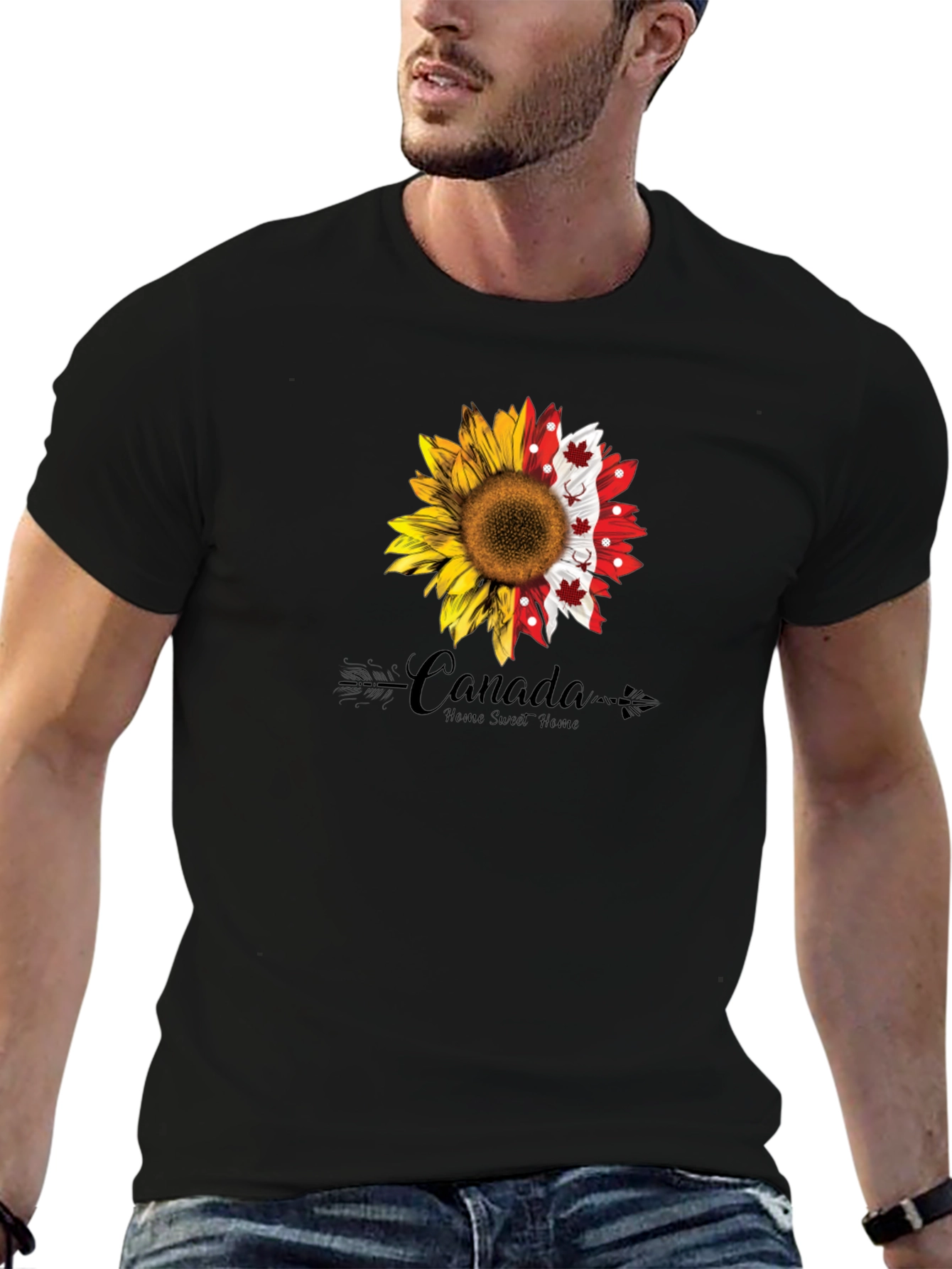 Canada Sunflower Graphic Tee