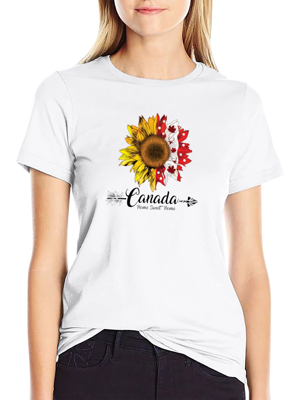 Canada Sunflower Graphic Tee