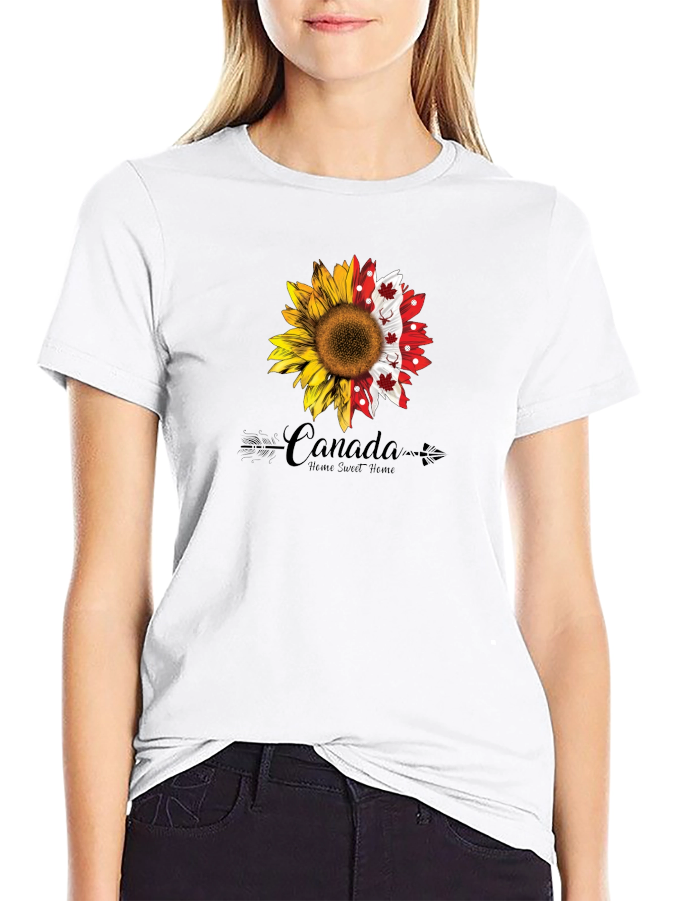 Canada Sunflower Graphic Tee