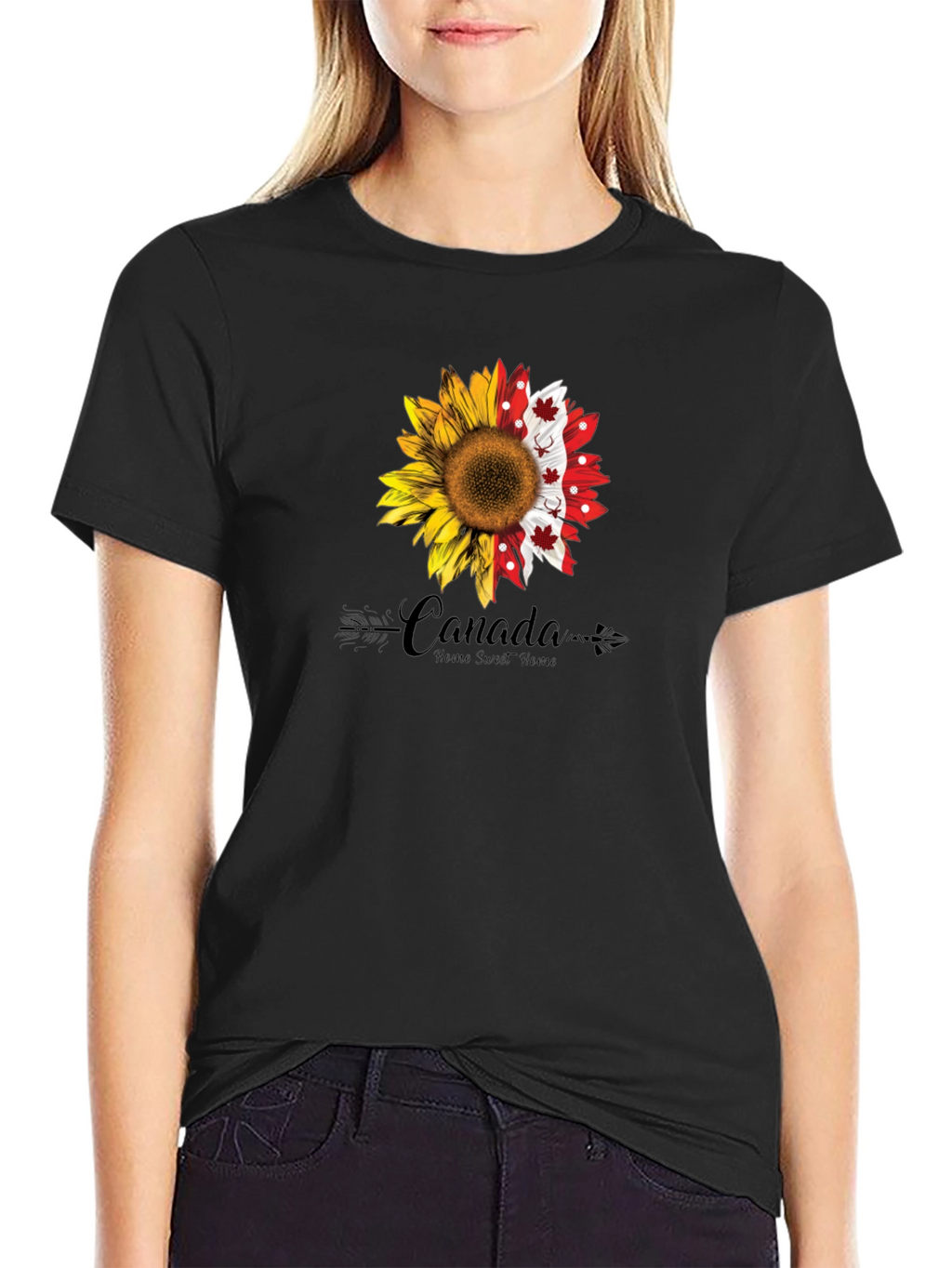 Canada Sunflower Graphic Tee