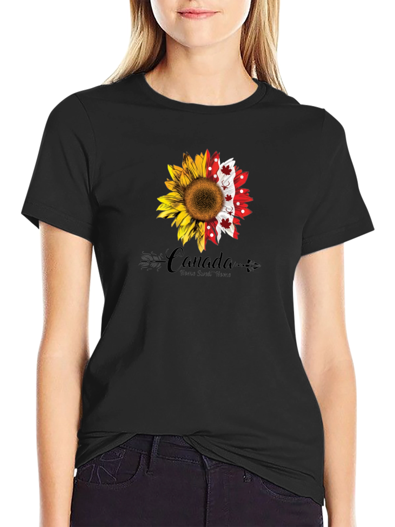 Canada Sunflower Graphic Tee