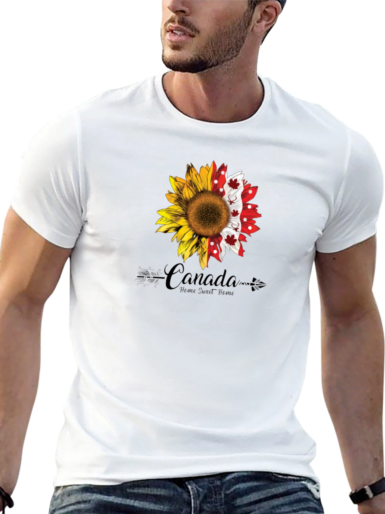 Canada Sunflower Graphic Tee