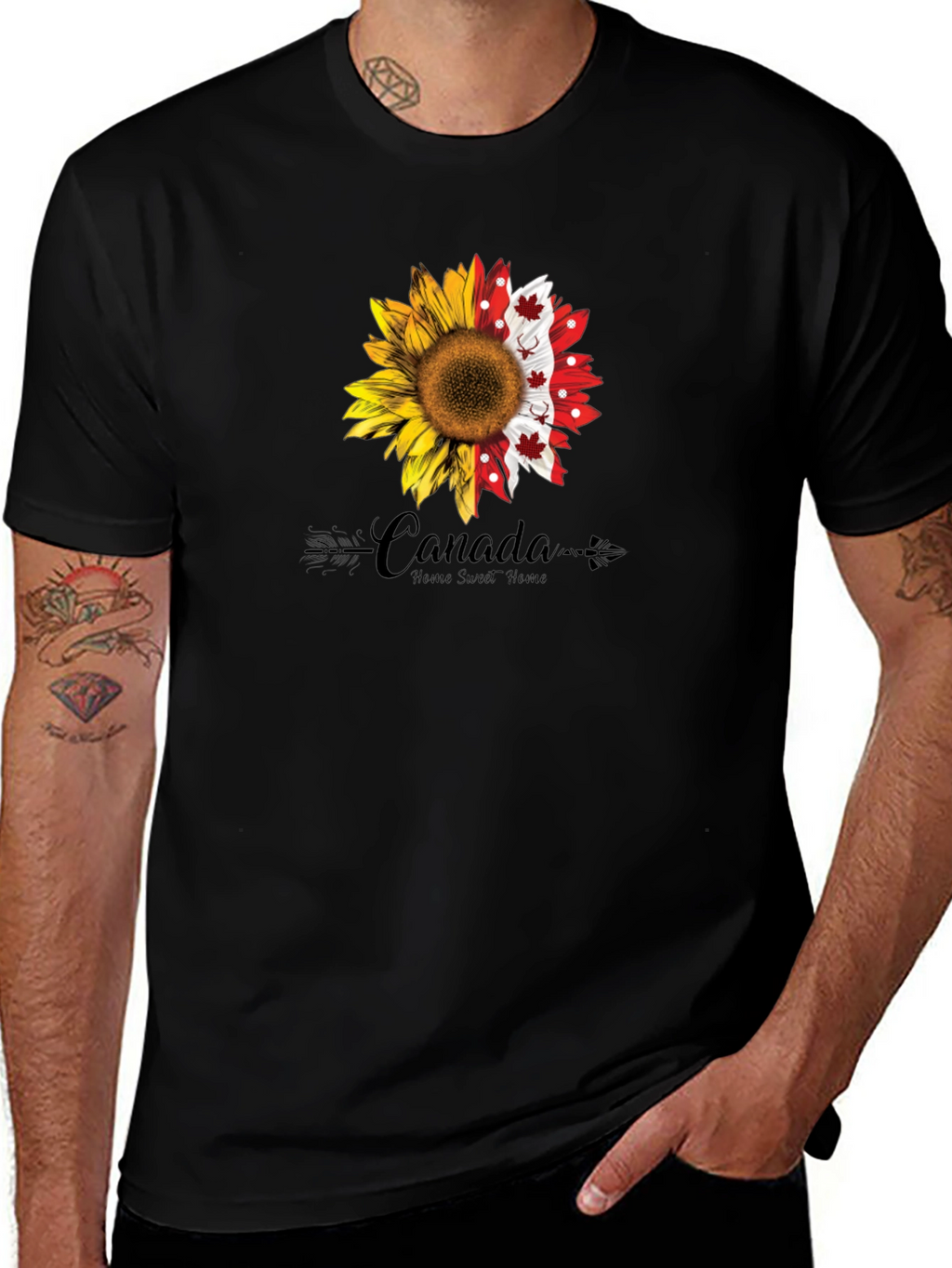Canada Sunflower Graphic Tee