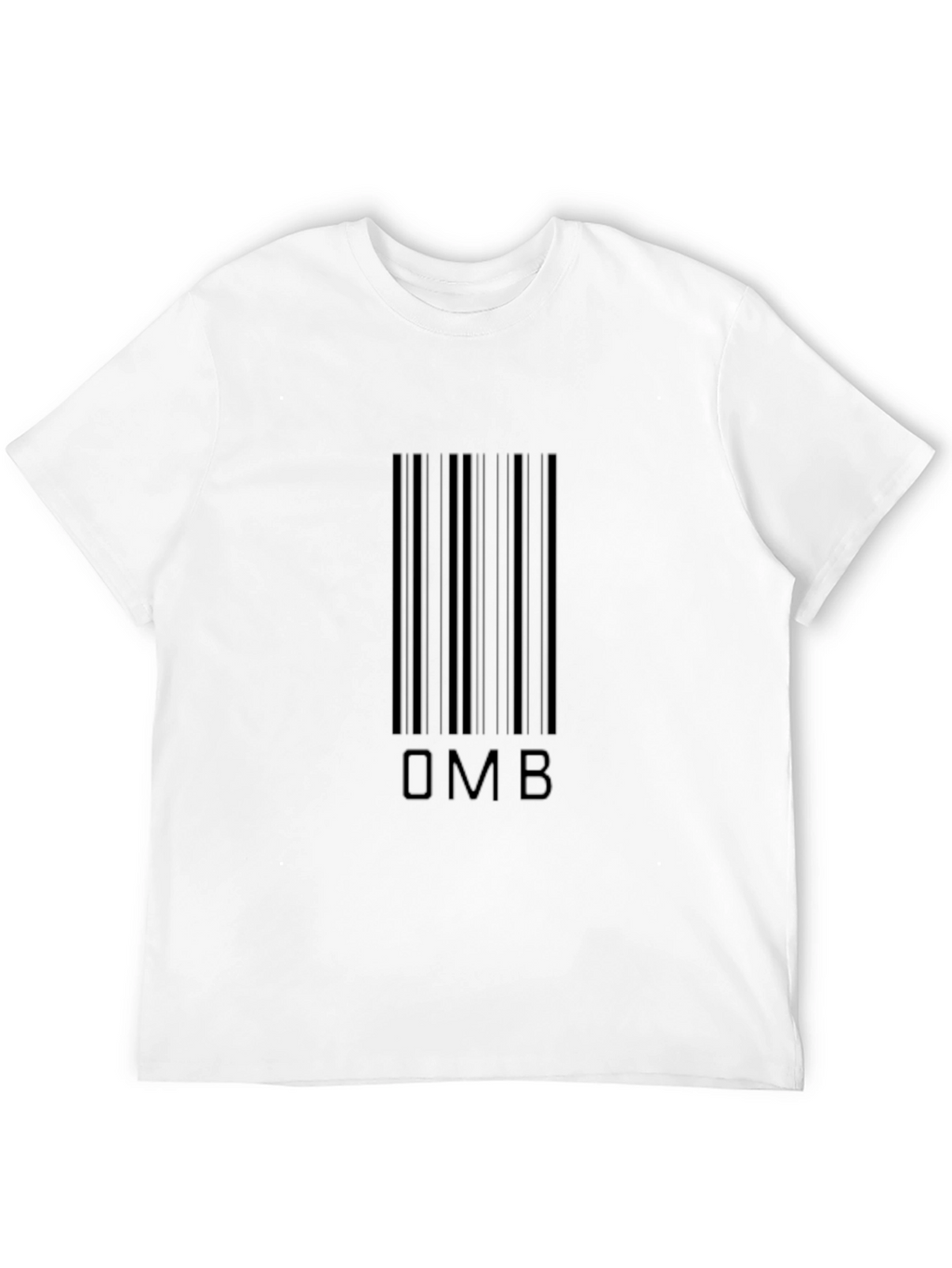 OMB Barcode Graphic Tee - Modern Black T-Shirt