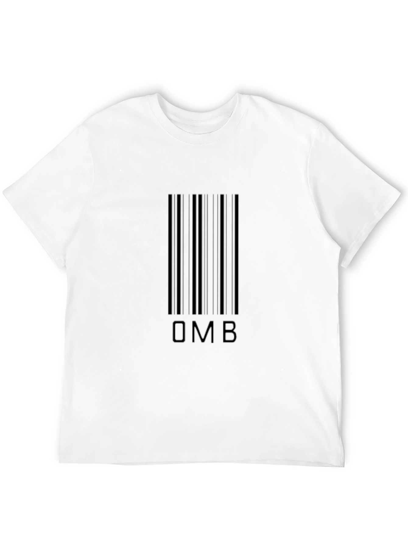 OMB Barcode Graphic Tee - Modern Black T-Shirt