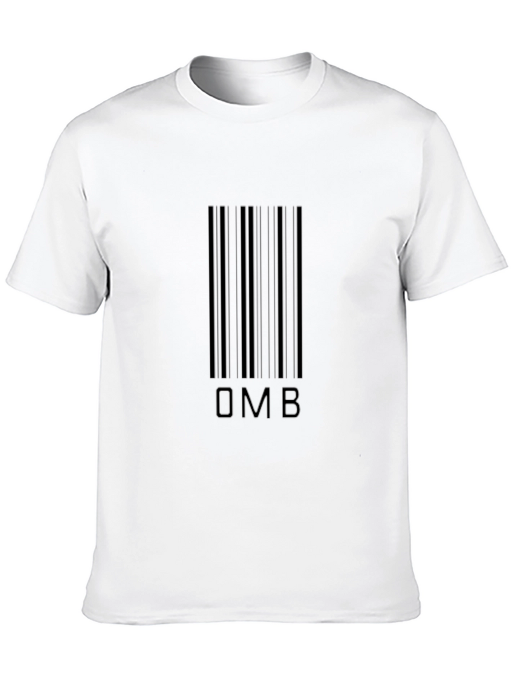 OMB Barcode Graphic Tee - Modern Black T-Shirt