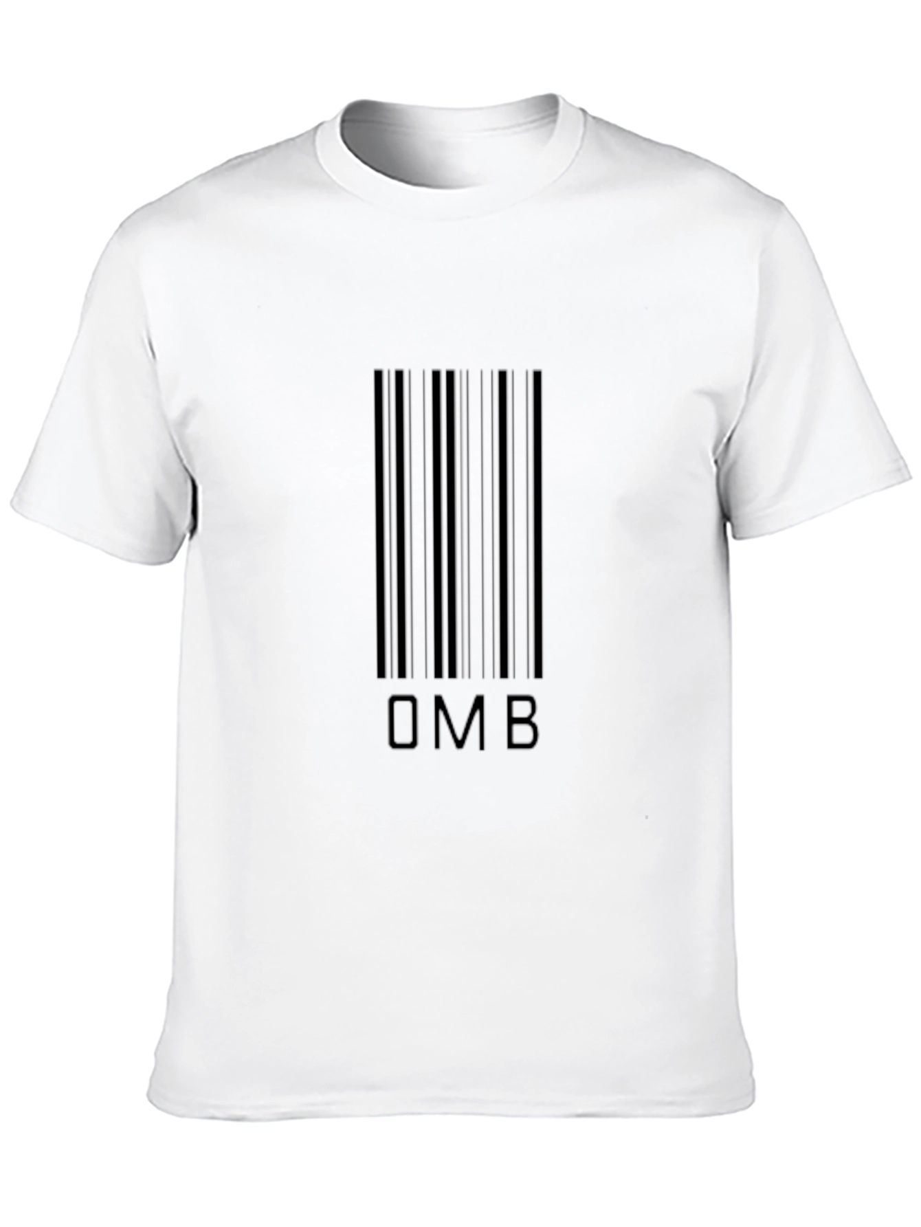 OMB Barcode Graphic Tee - Modern Black T-Shirt