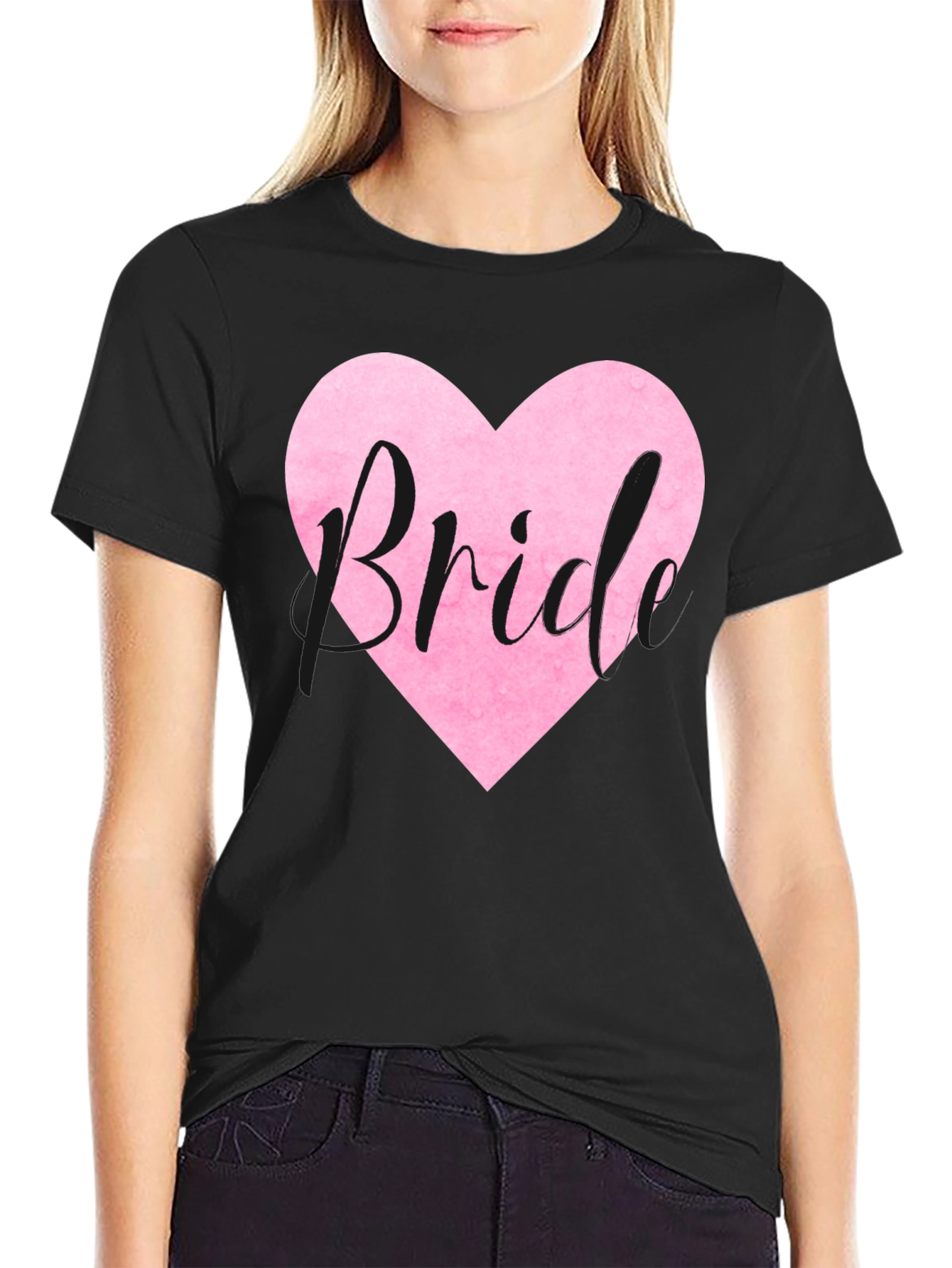 Bride Heart Graphic Tee - Wedding Party T-Shirt
