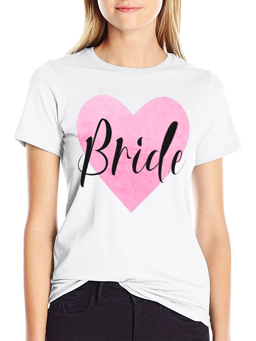Bride Heart Graphic Tee - Wedding Party T-Shirt