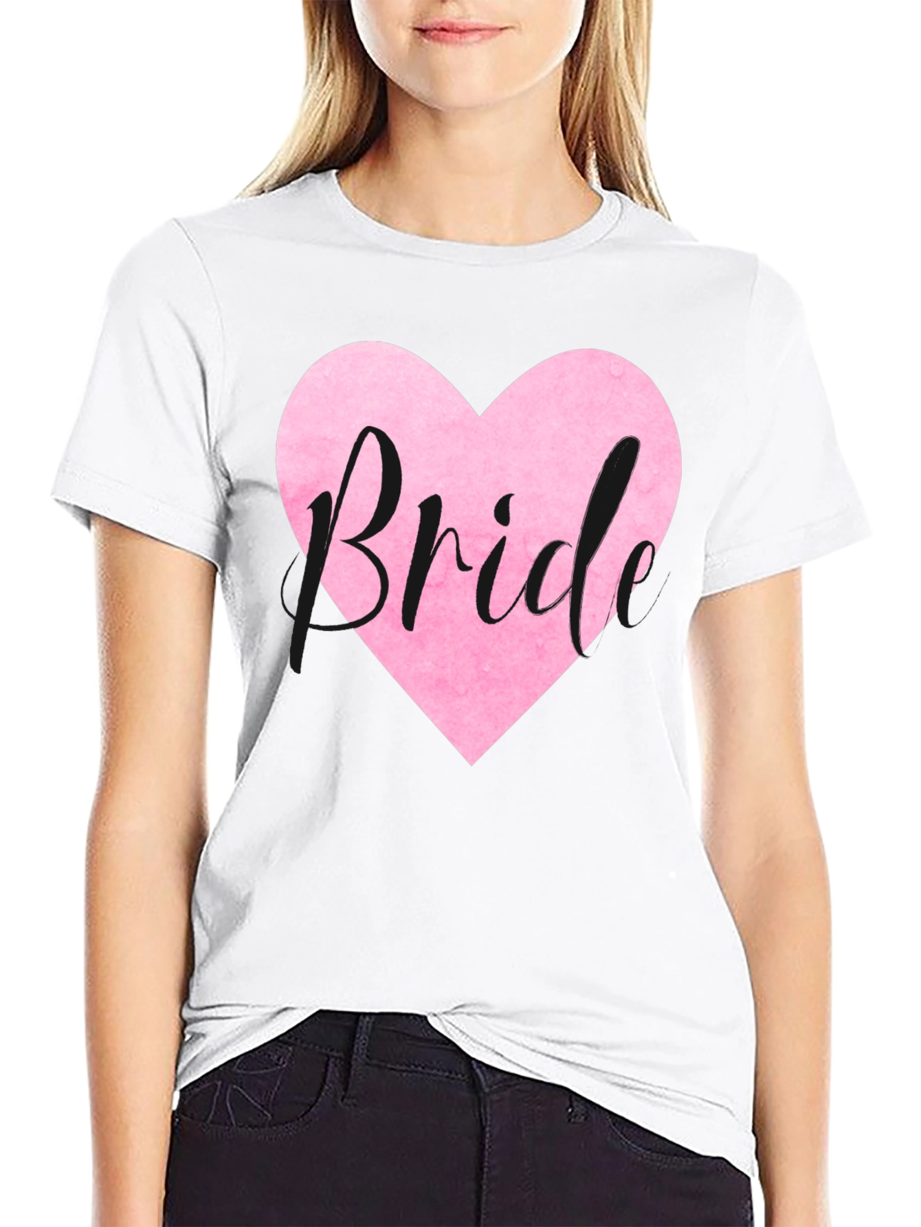 Bride Heart Graphic Tee - Wedding Party T-Shirt