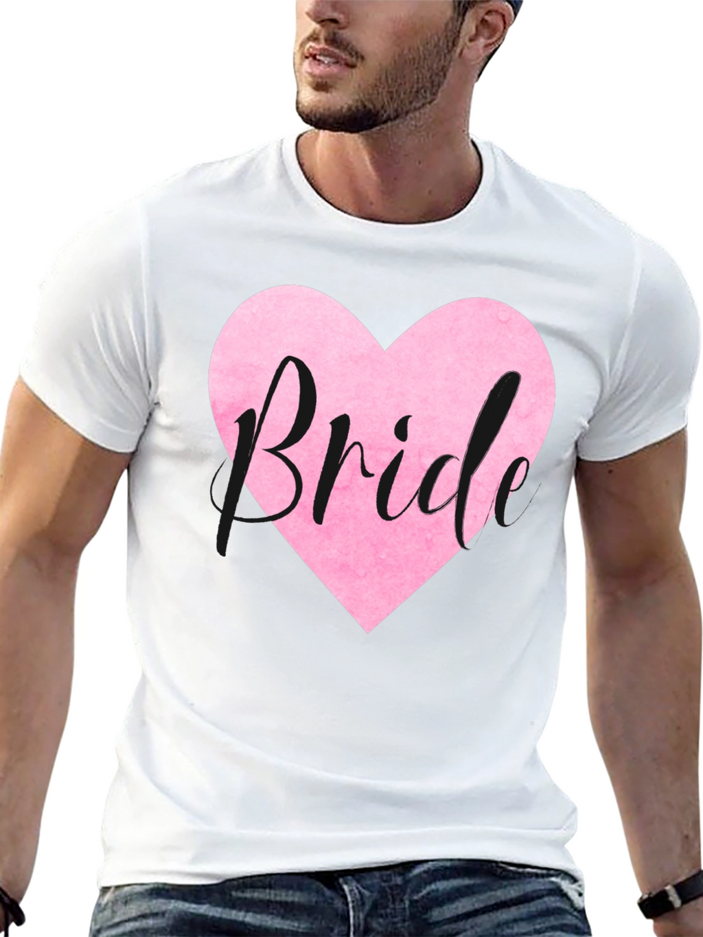Bride Heart Graphic Tee - Wedding Party T-Shirt
