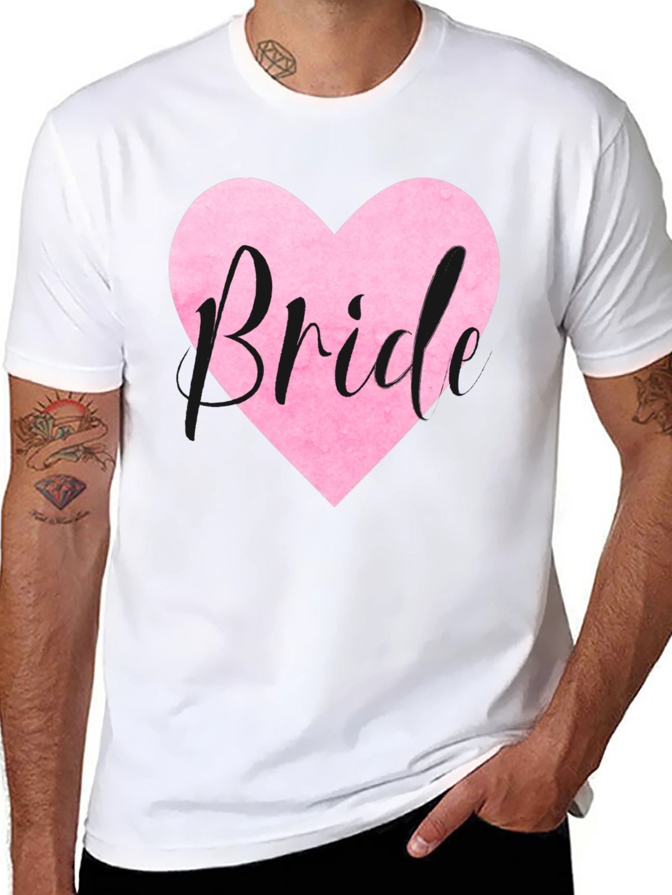 Bride Heart Graphic Tee - Wedding Party T-Shirt