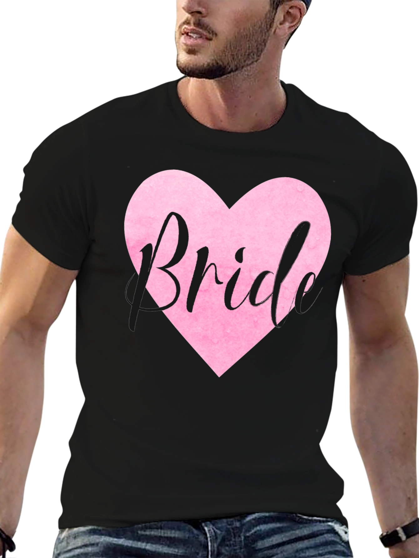 Bride Heart Graphic Tee - Wedding Party T-Shirt