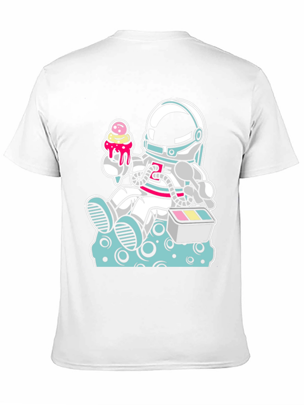 Astronaut Ice Cream Graphic T-Shirt