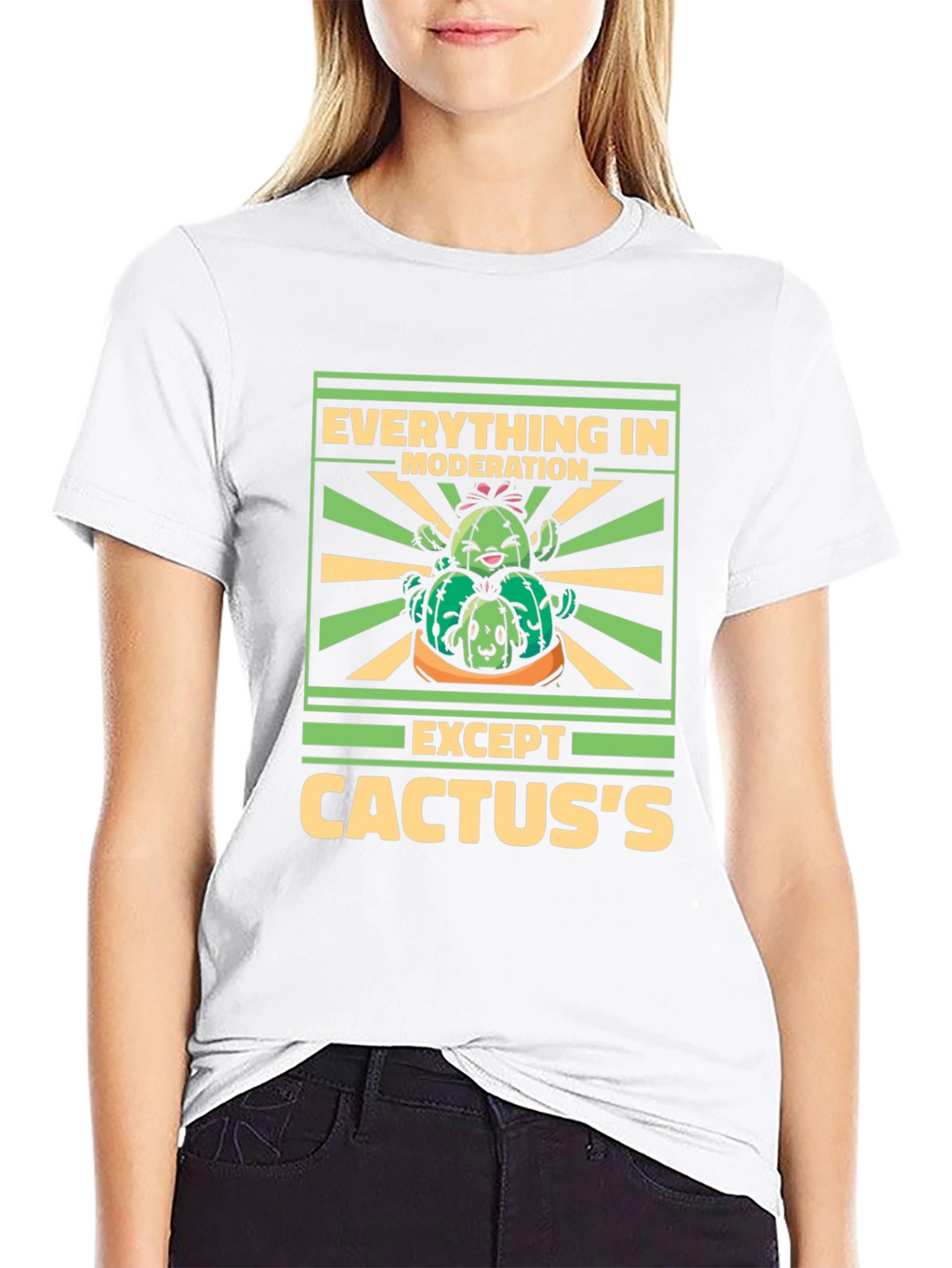 Cactus Lover T-Shirt: Everything in Moderation Except Cactuss