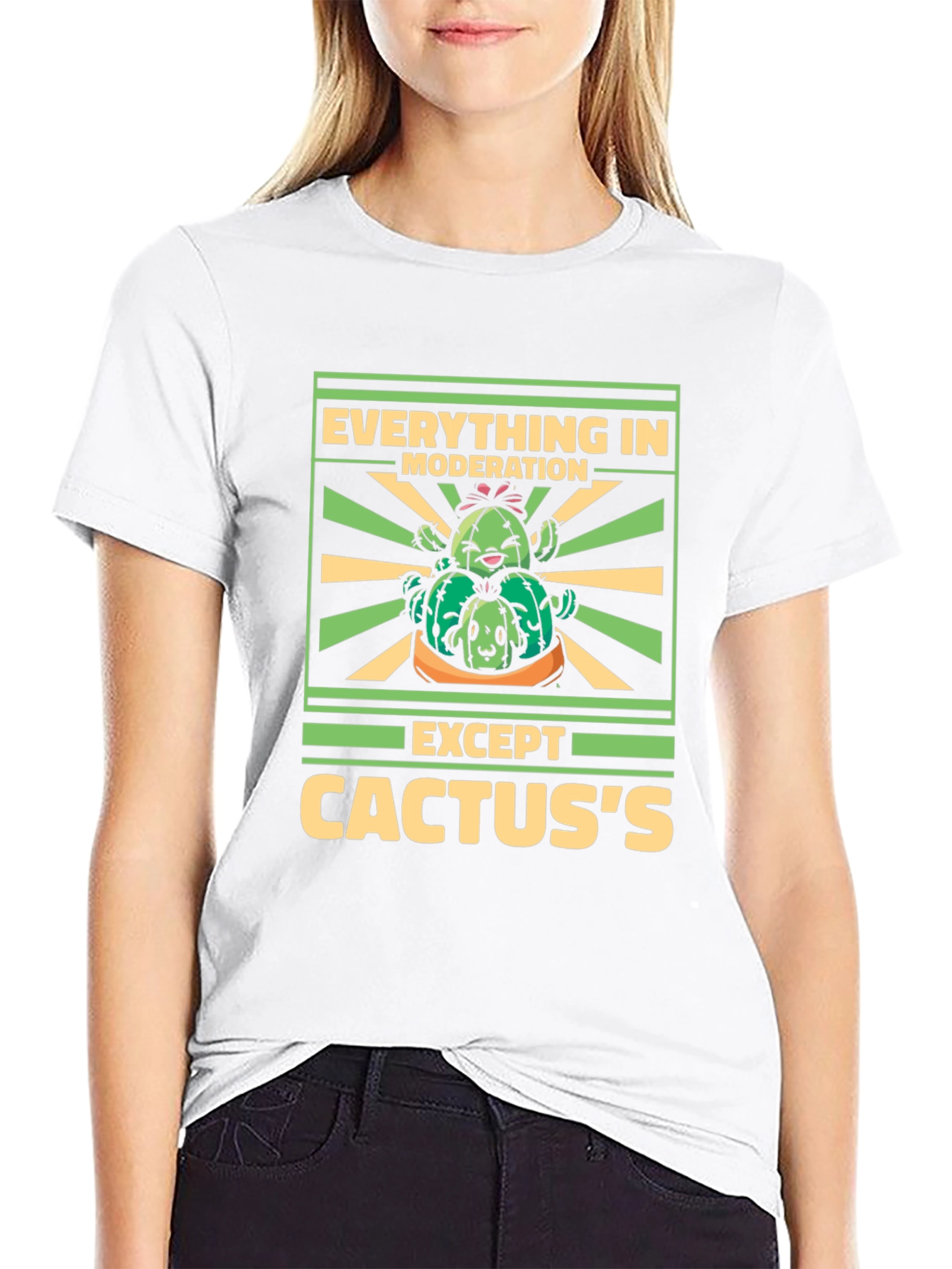 Cactus Lover T-Shirt: Everything in Moderation Except Cactuss
