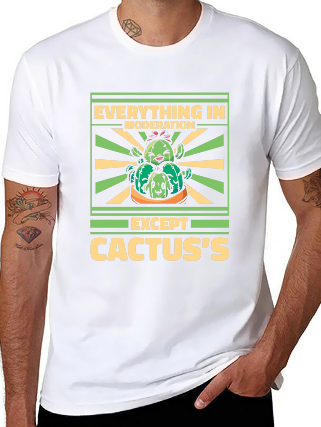 Cactus Lover T-Shirt: Everything in Moderation Except Cactuss