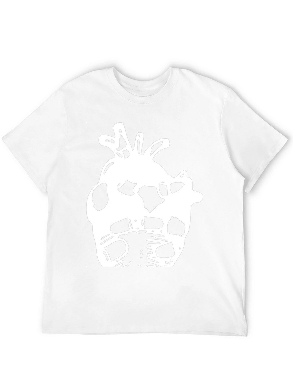 Abstract Anatomical Heart Black T-Shirt