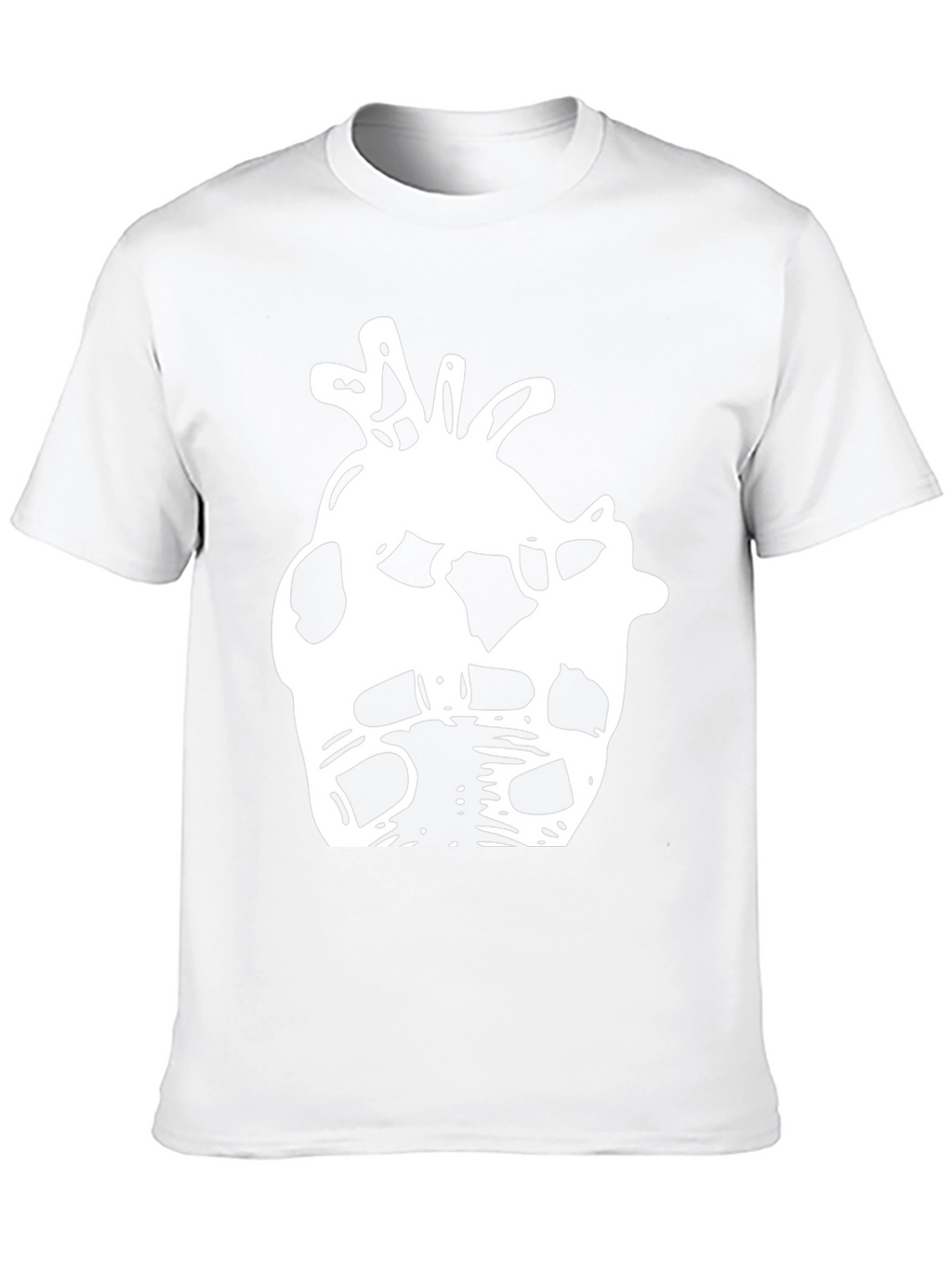 Abstract Anatomical Heart Black T-Shirt