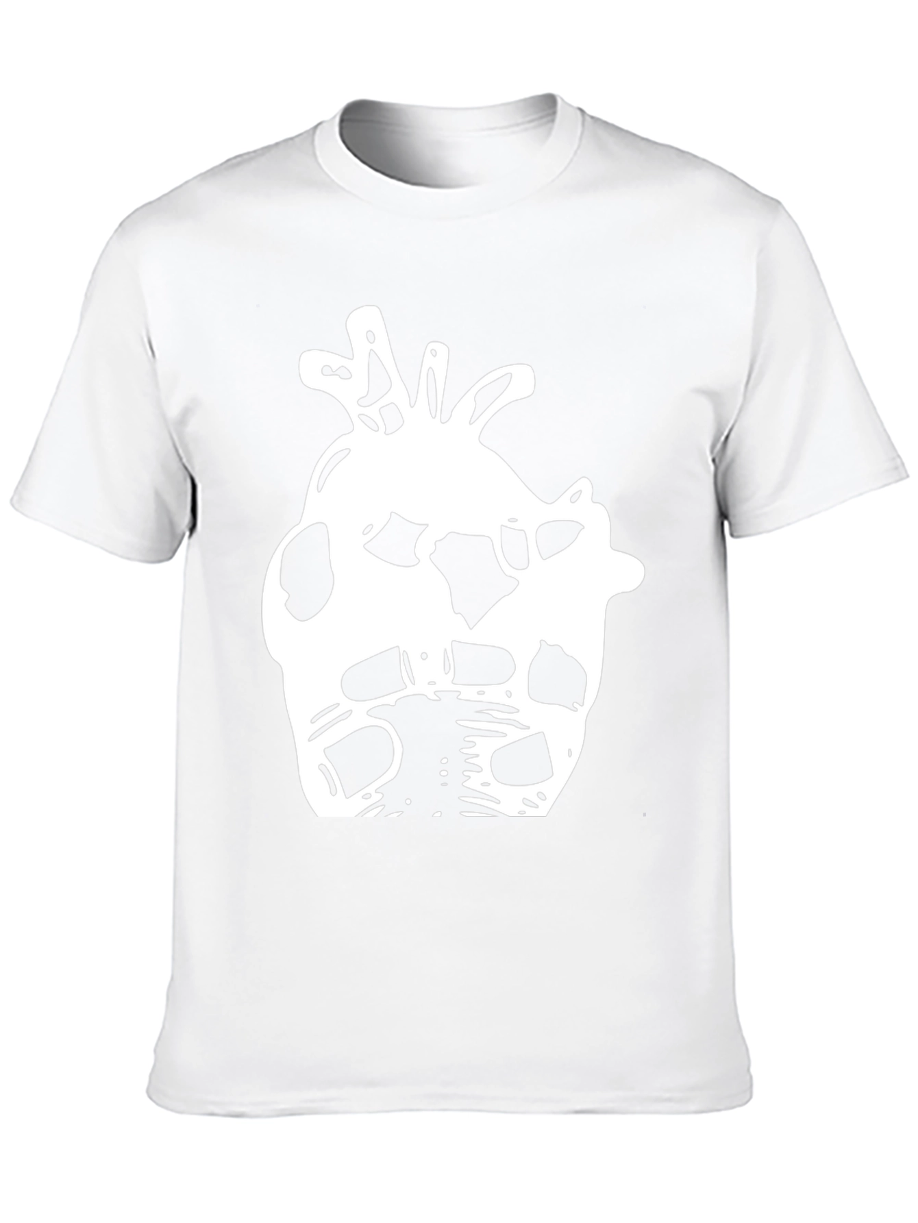 Abstract Anatomical Heart Black T-Shirt
