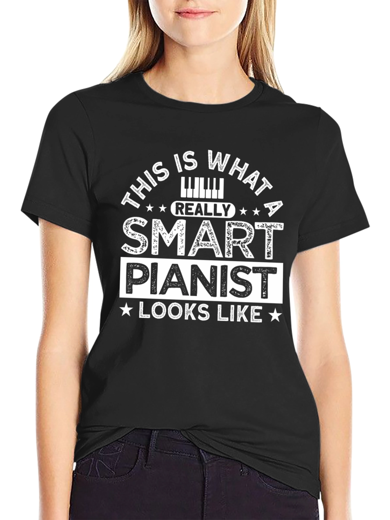 Smart Pianist Graphic T-Shirt