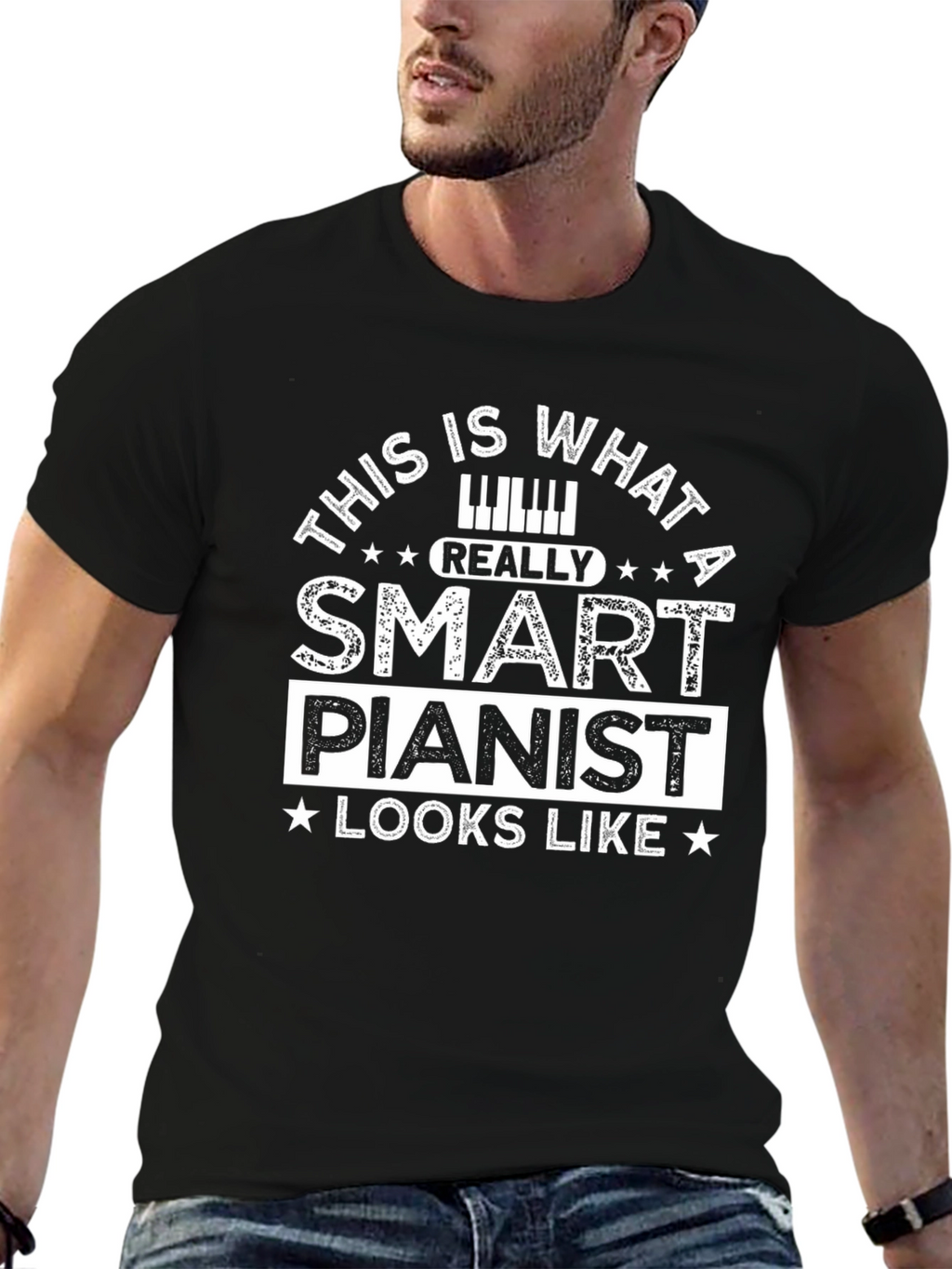 Smart Pianist Graphic T-Shirt