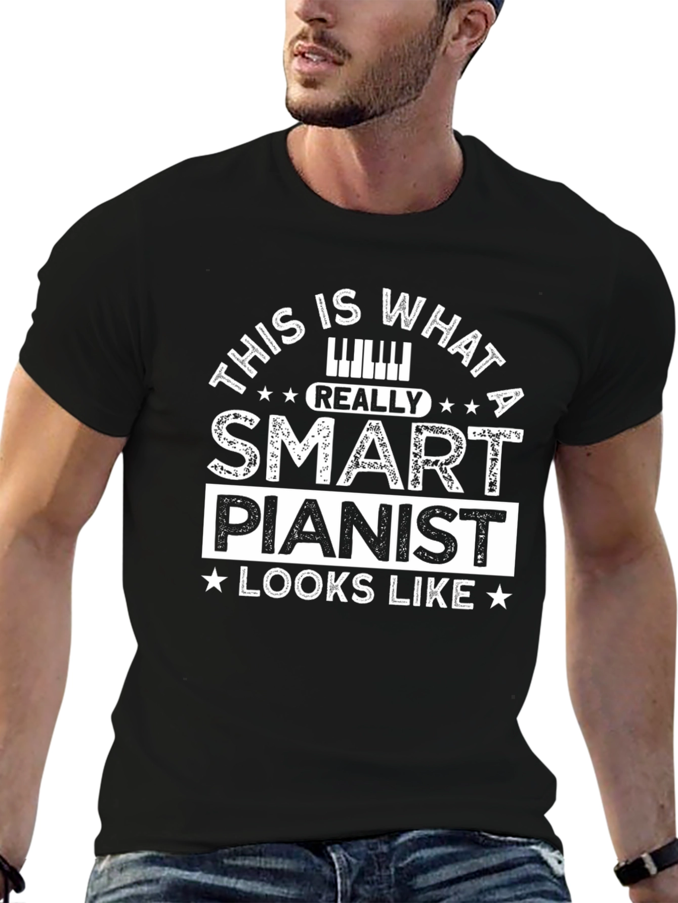 Smart Pianist Graphic T-Shirt