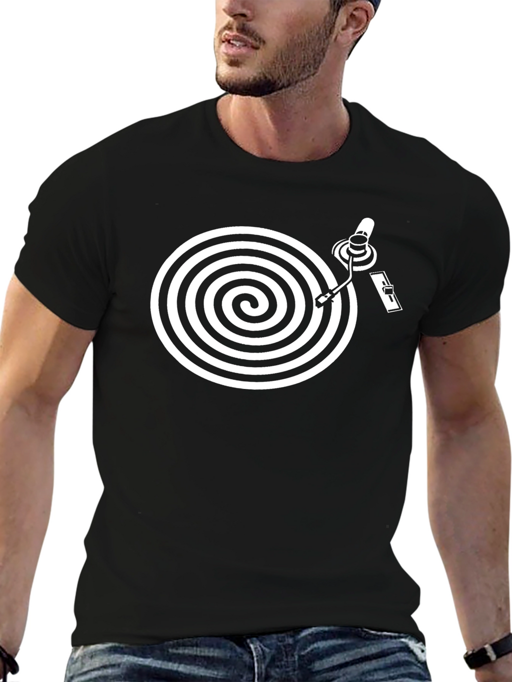 Retro Vinyl Turntable Graphic Tee