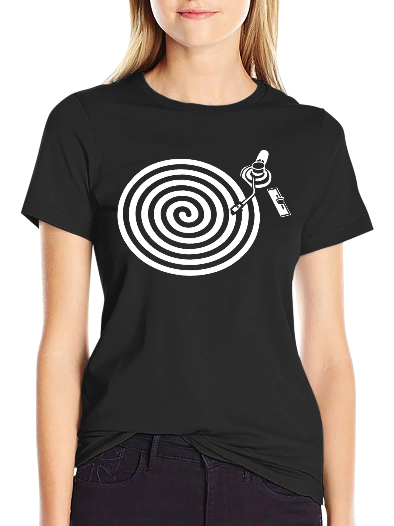Retro Vinyl Turntable Graphic Tee