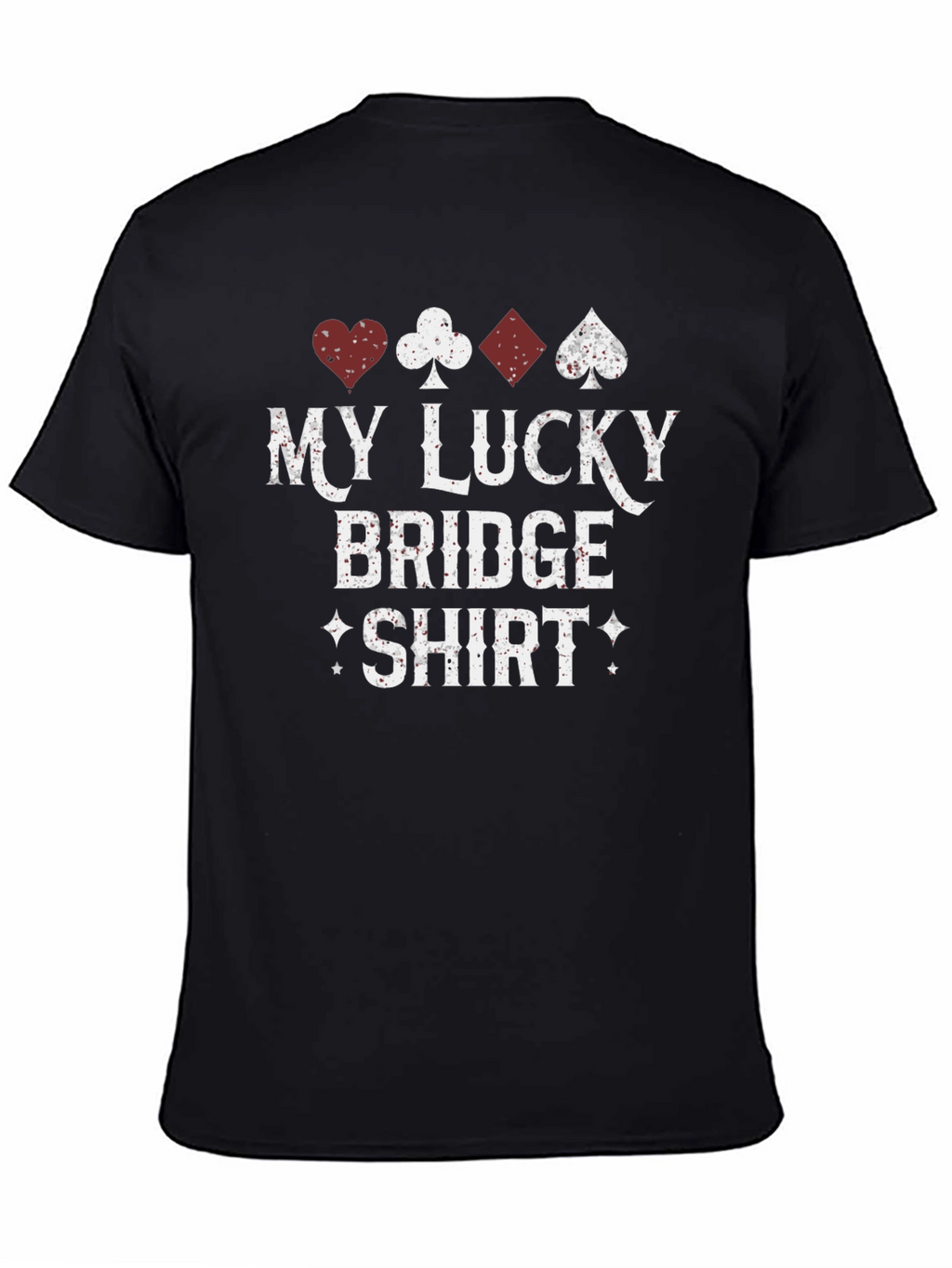 Lucky Bridge Shirt - Playing Card Suit Design