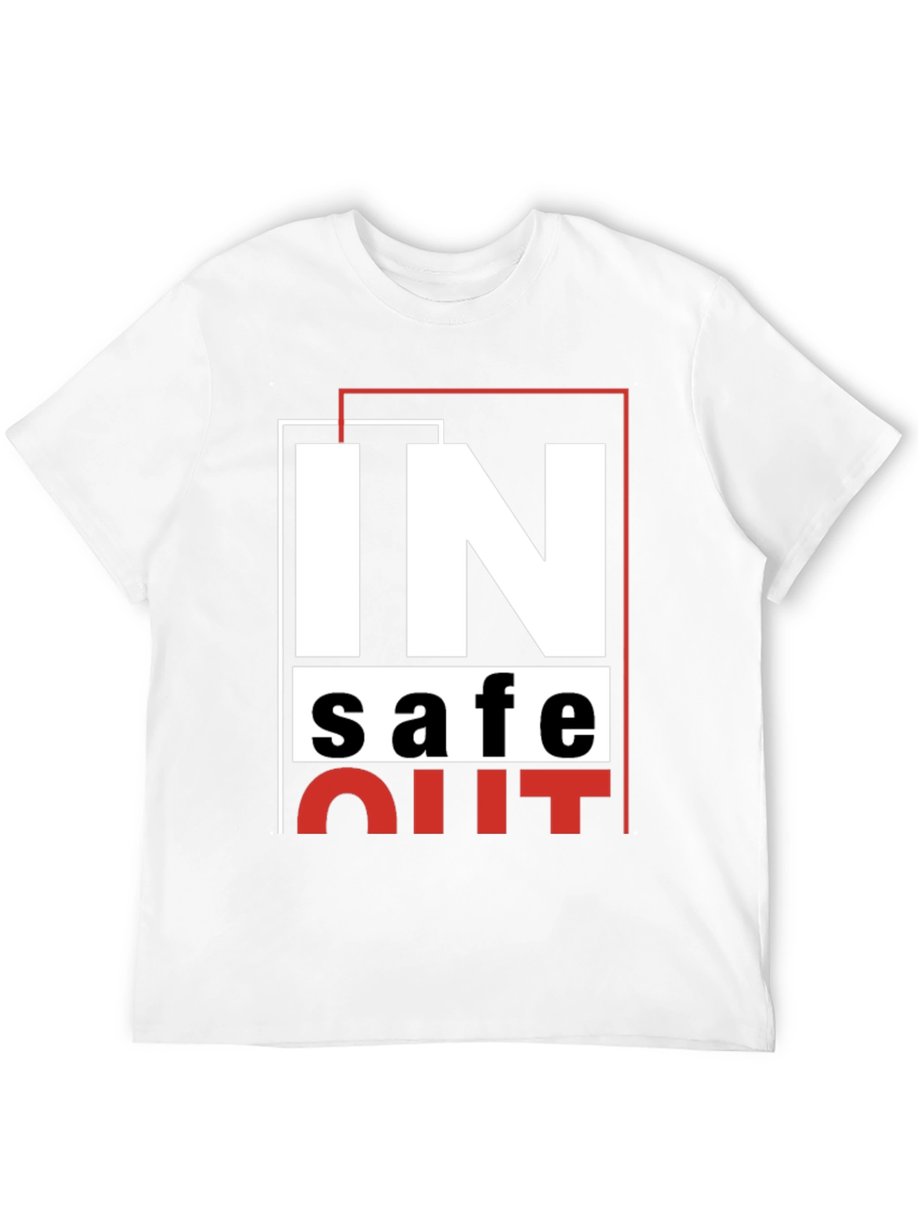 IN Safe OUT Graphic Tee - Black T-Shirt