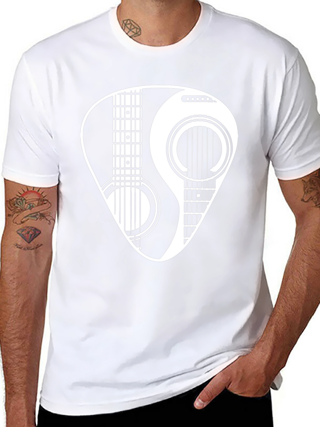 Yin Yang Guitar Pick T-Shirt