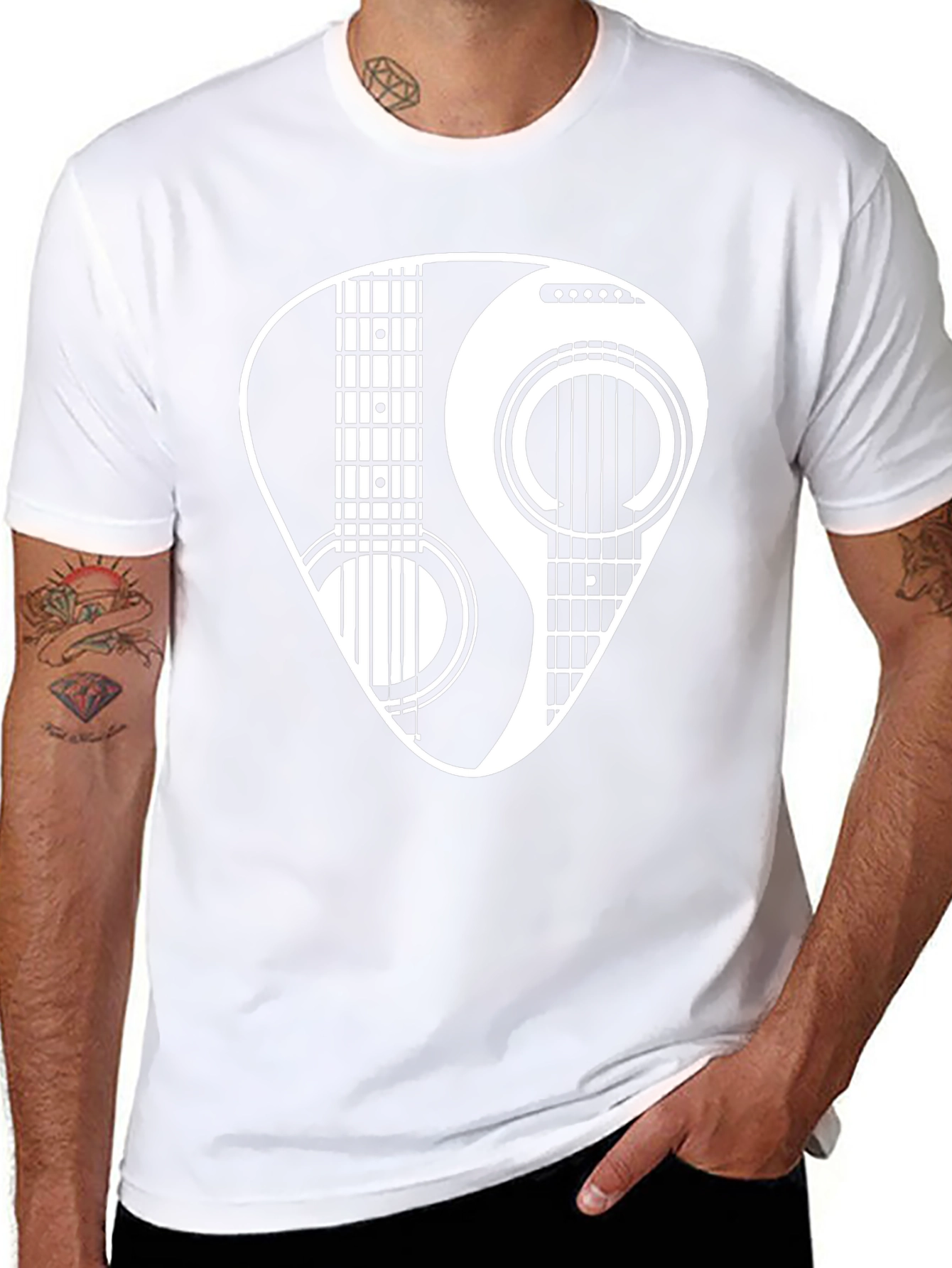 Yin Yang Guitar Pick T-Shirt