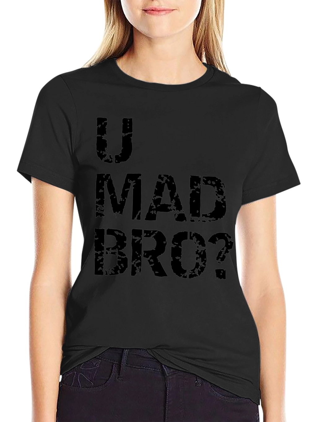 U Mad Bro? Graphic T-Shirt - Black