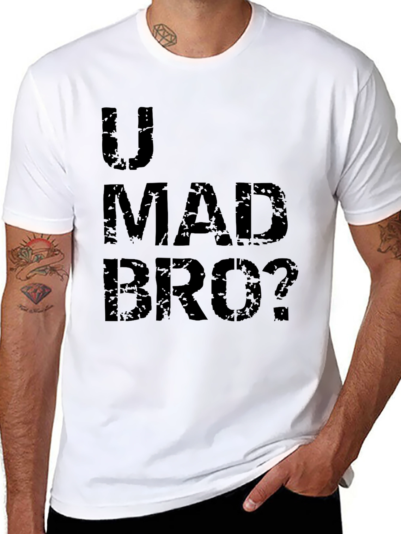 U Mad Bro? Graphic T-Shirt - Black