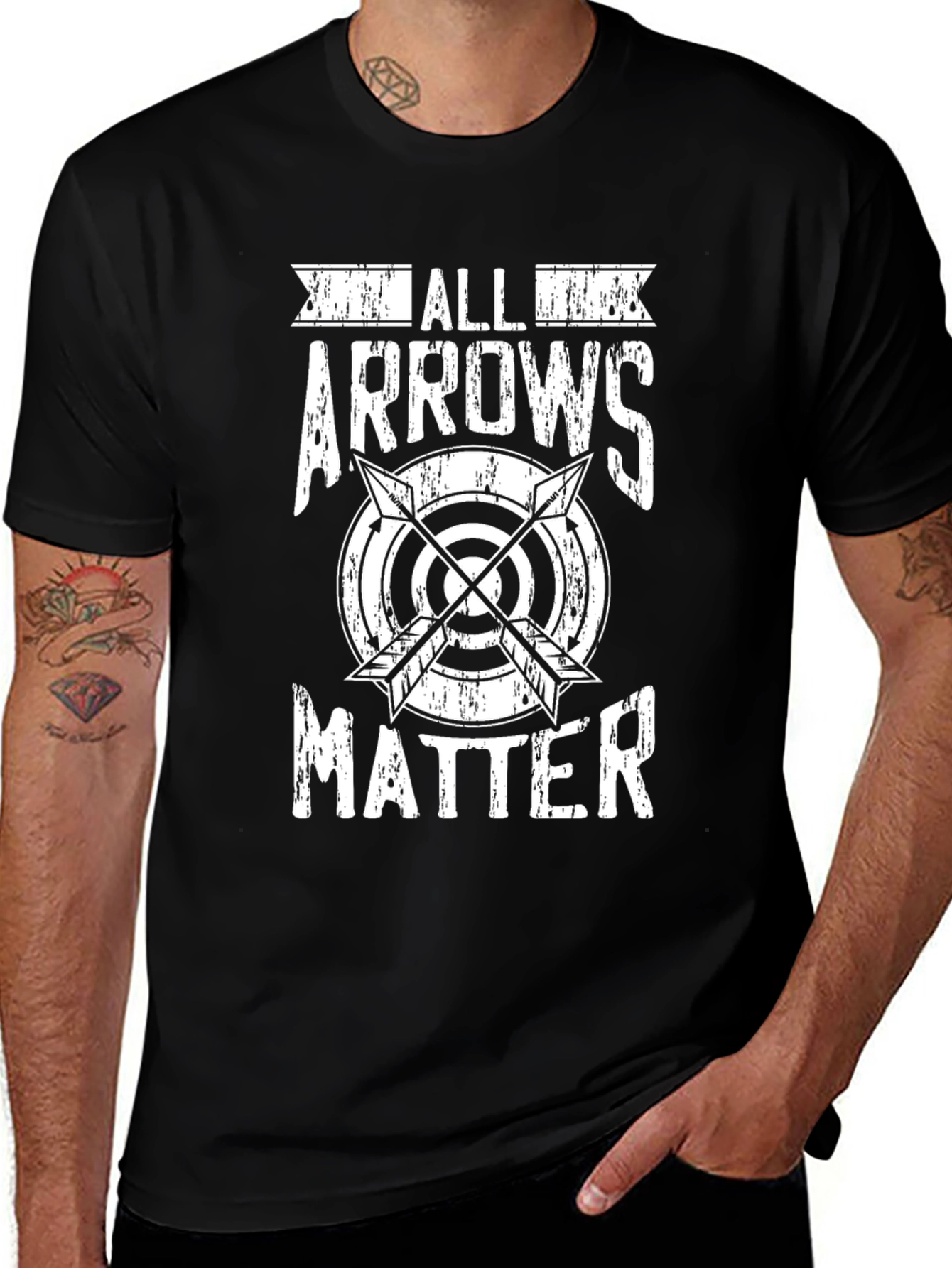 All Arrows Matter T-Shirt Archery Target Graphic Tee