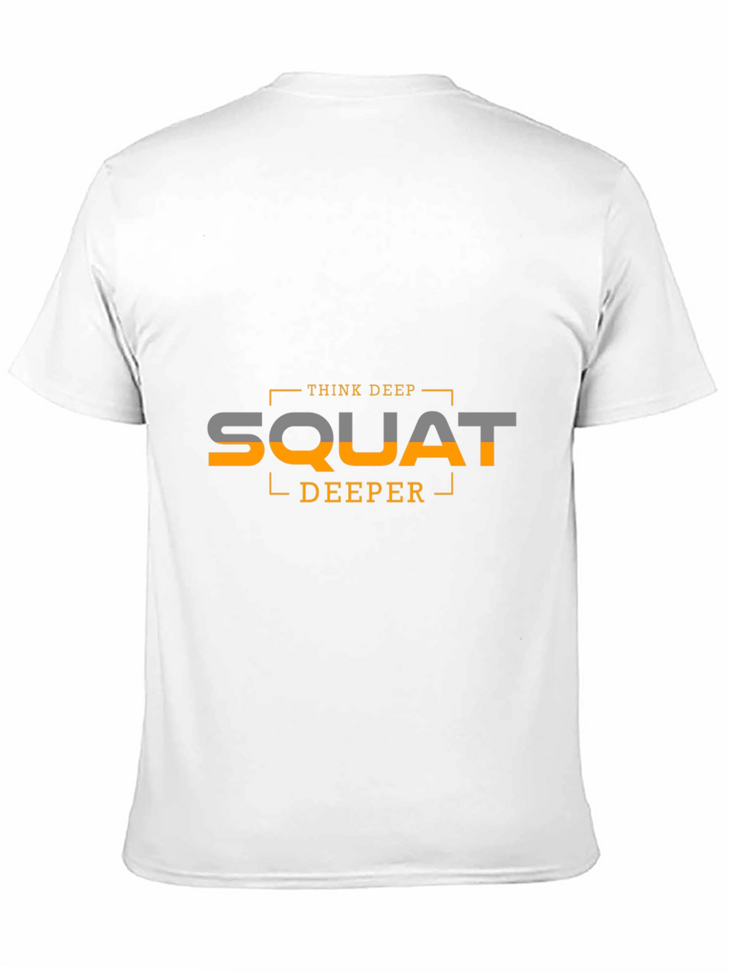 Think Deep Squat Deeper Black Graphic Tee