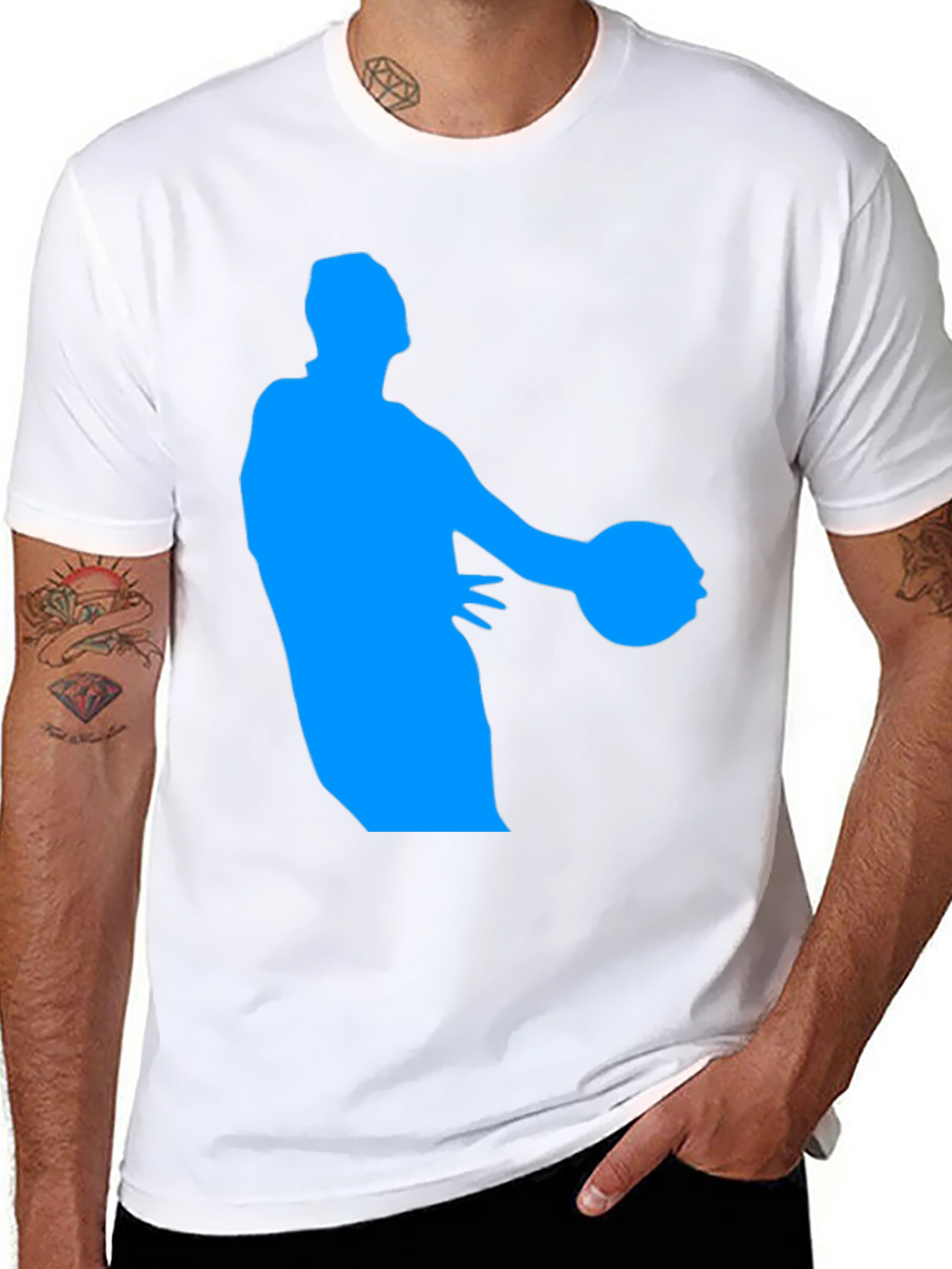 Basketball Player Graphic Tee - Cool Design