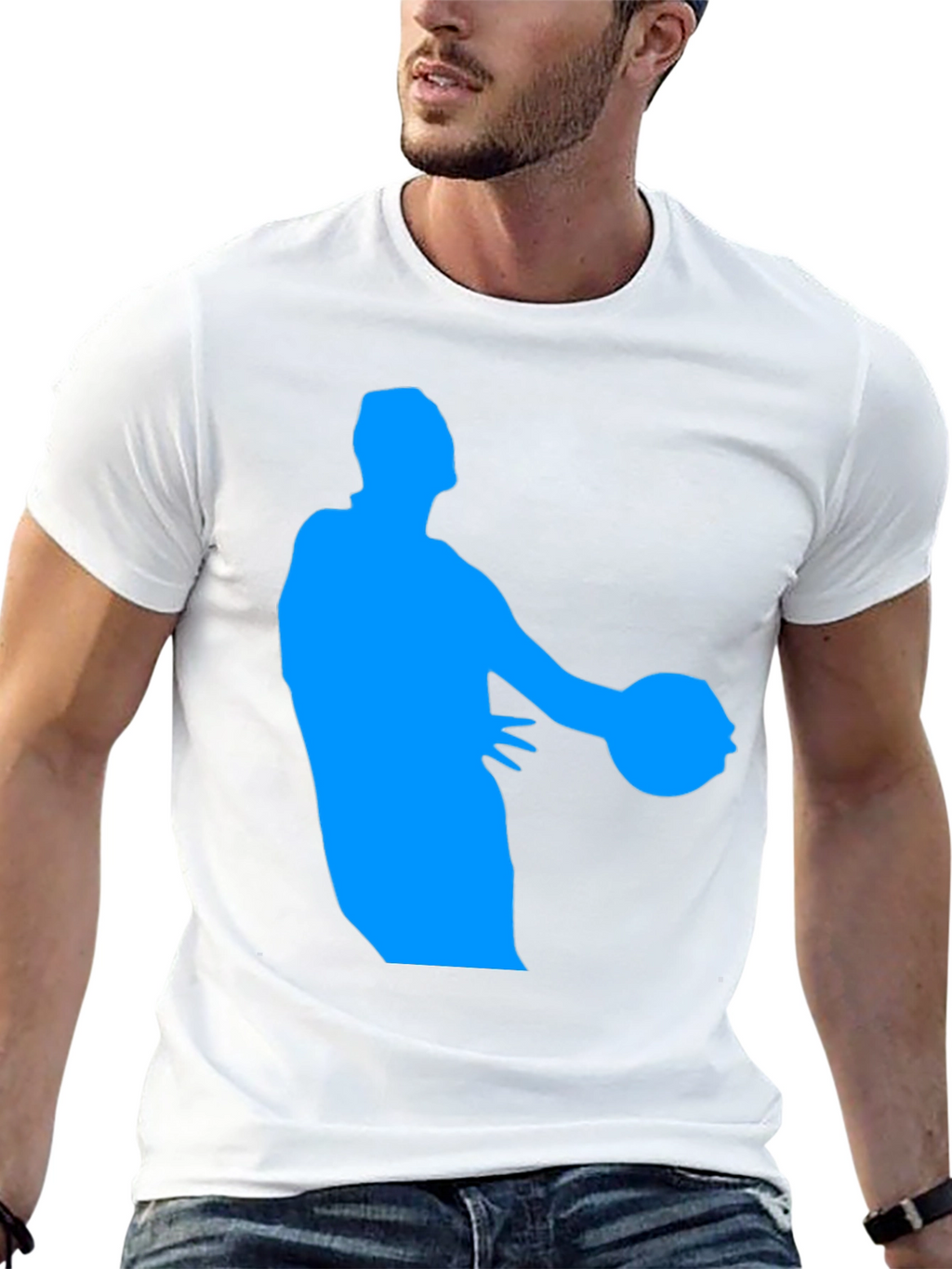 Basketball Player Graphic Tee - Cool Design