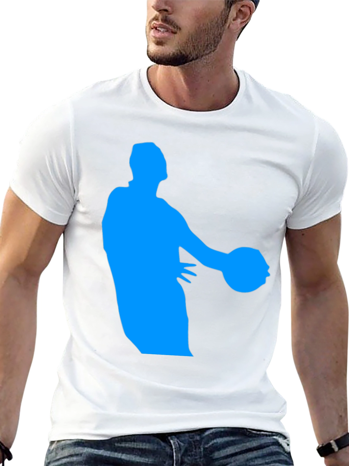 Basketball Player Graphic Tee - Cool Design