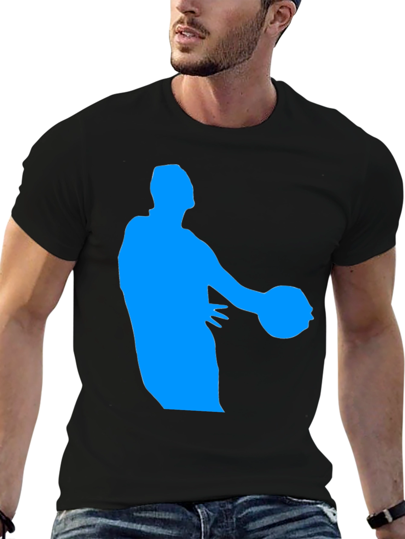 Basketball Player Graphic Tee - Cool Design