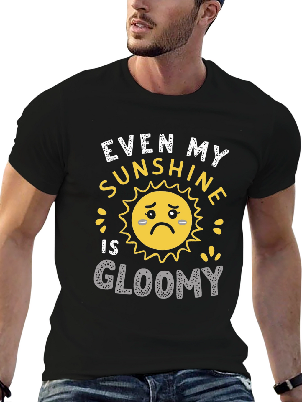 Gloomy Sunshine Graphic T-Shirt - Unisex Casual Tee