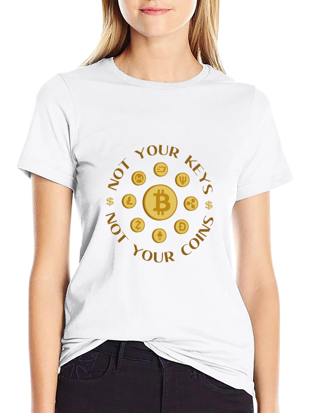 Crypto T-Shirt - Not Your Keys Not Your Coins
