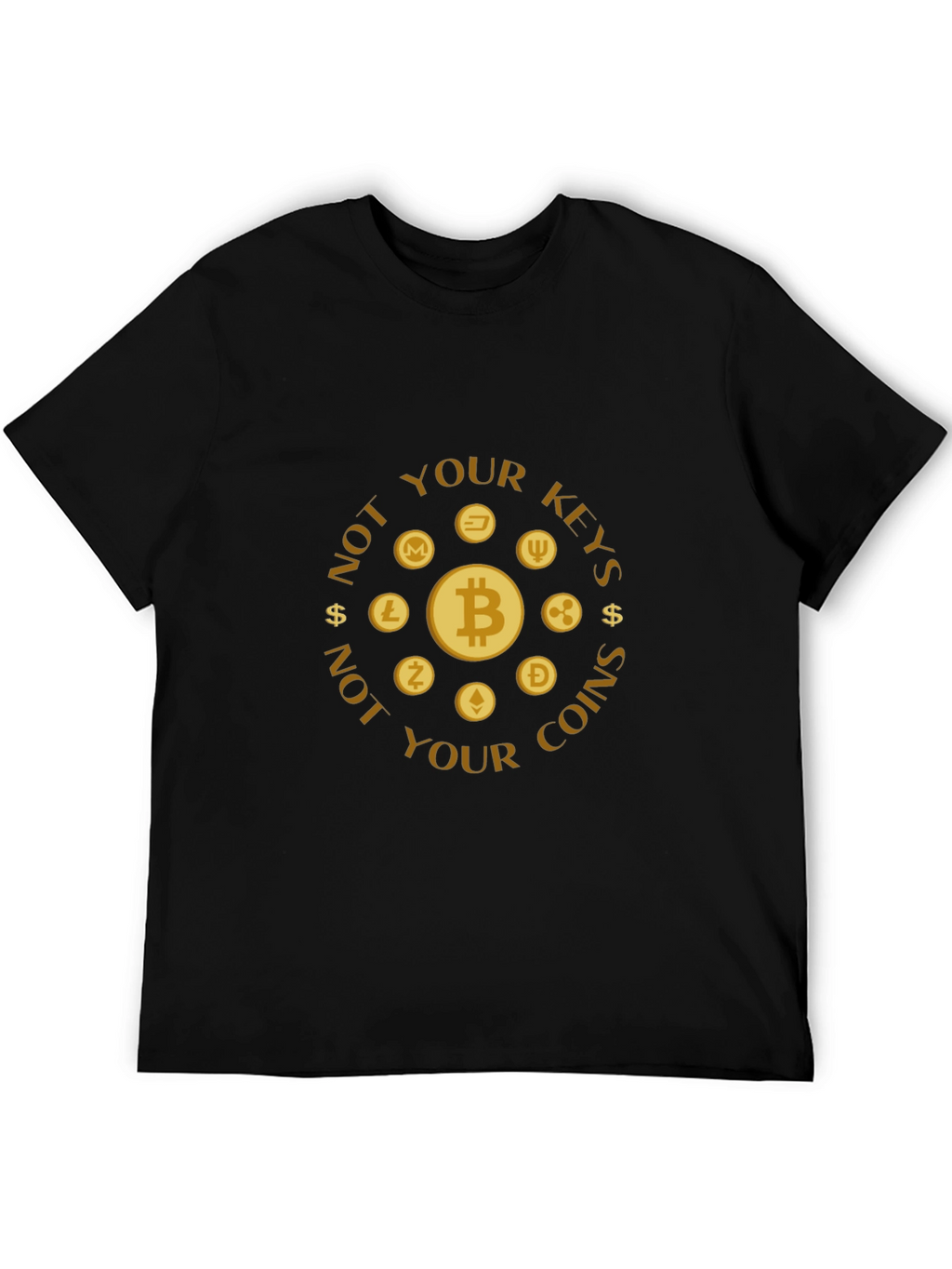 Crypto T-Shirt - Not Your Keys Not Your Coins