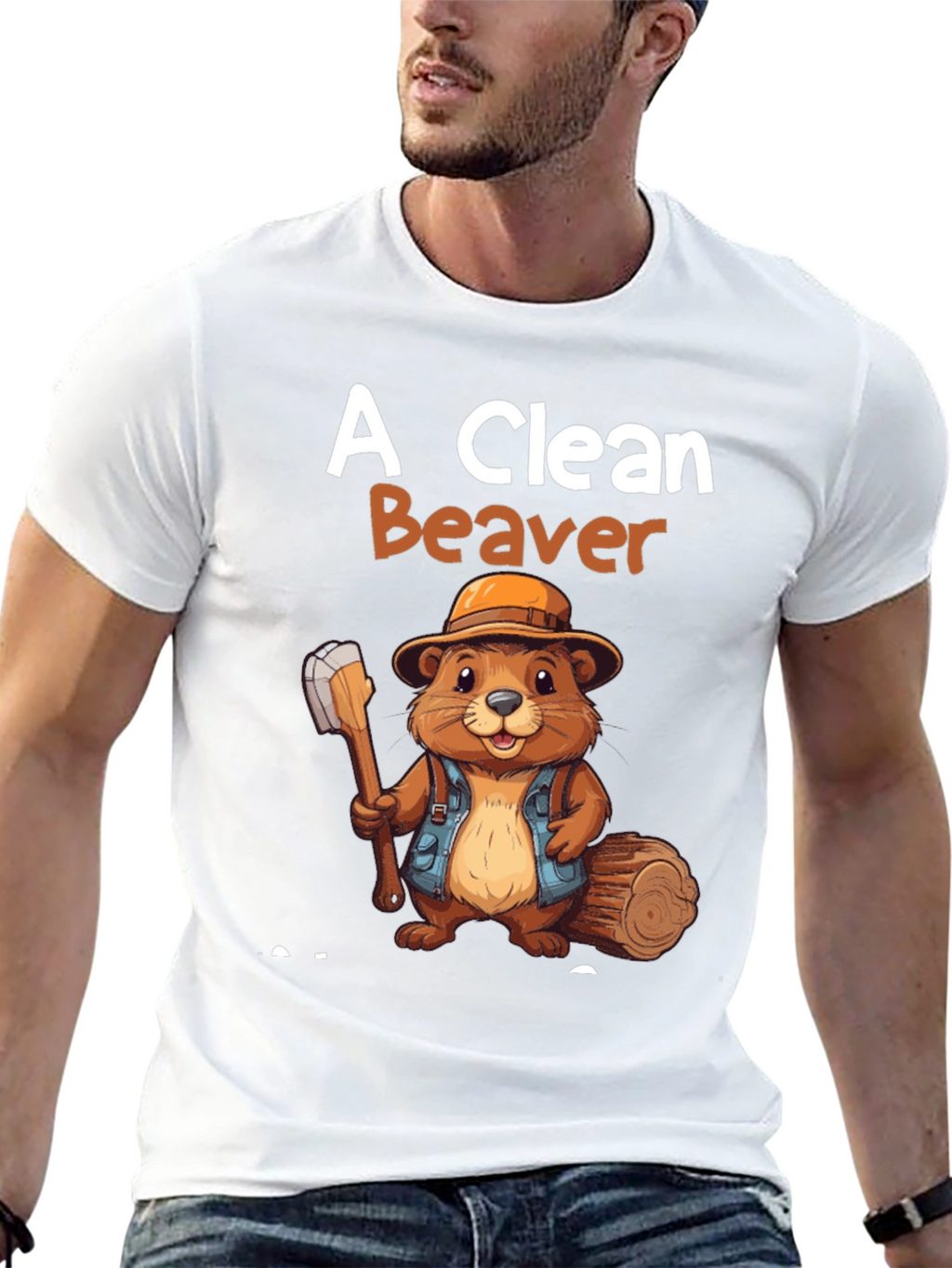 A Clean Beaver Graphic Tee