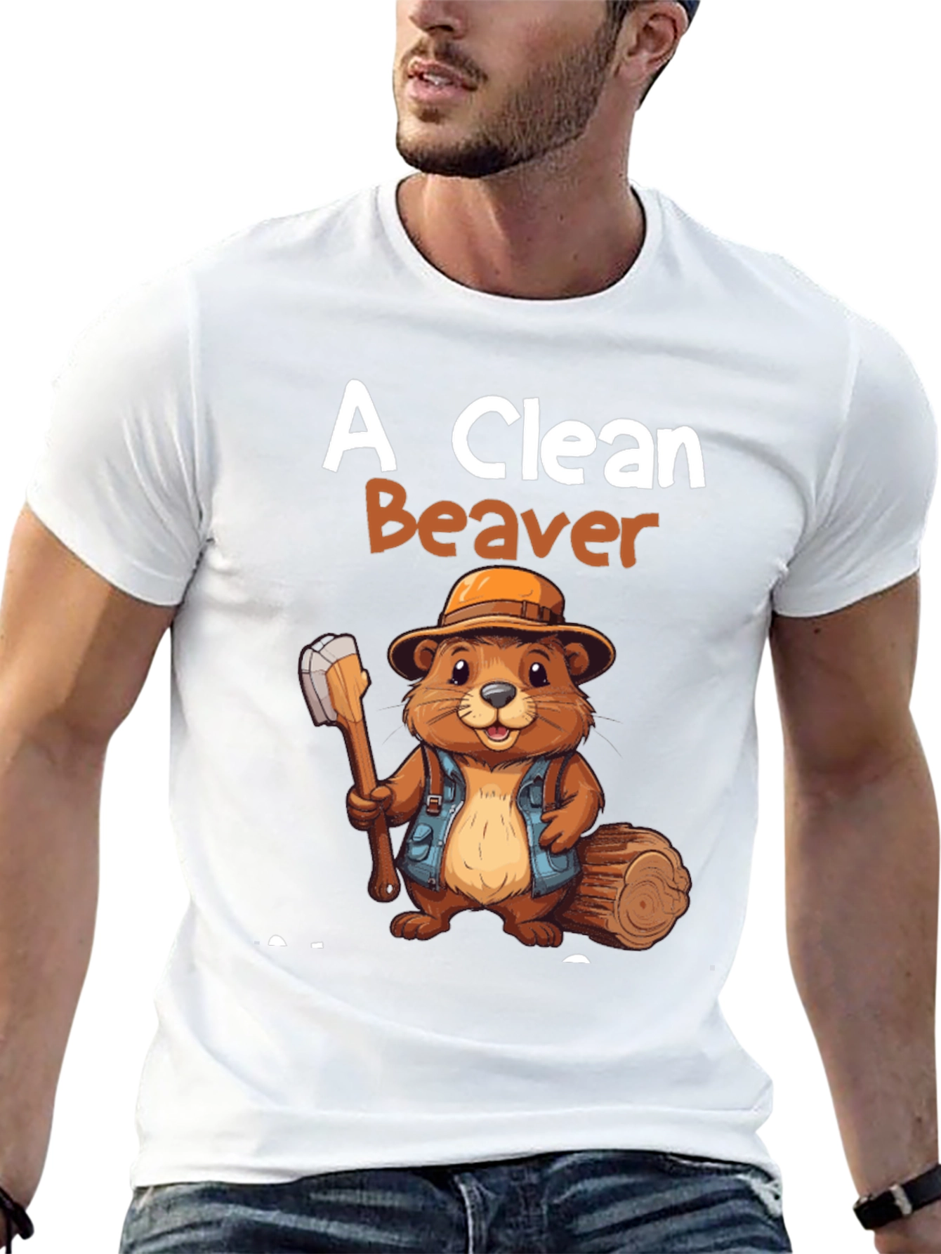 A Clean Beaver Graphic Tee