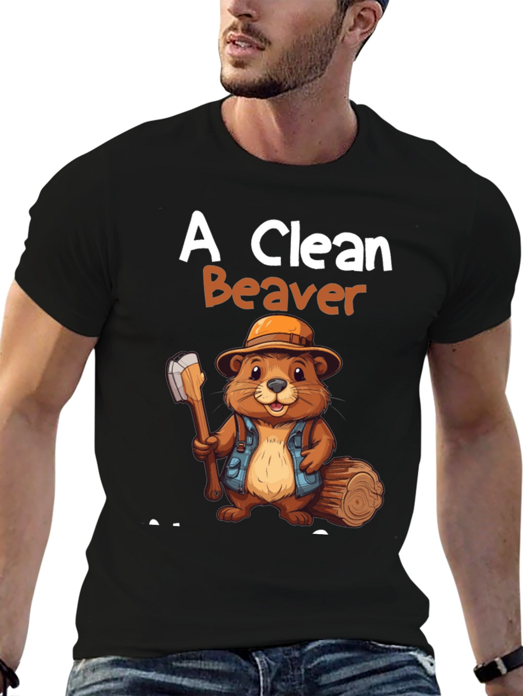 A Clean Beaver Graphic Tee
